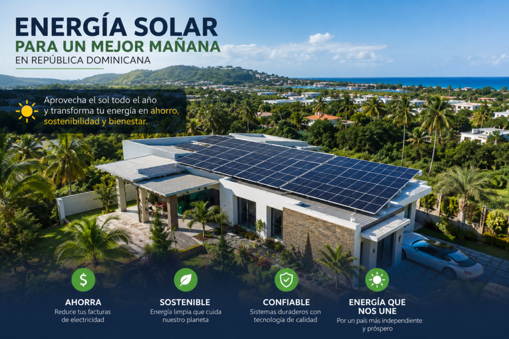Paneles Solares instalados en República Dominicana por AGM Solar