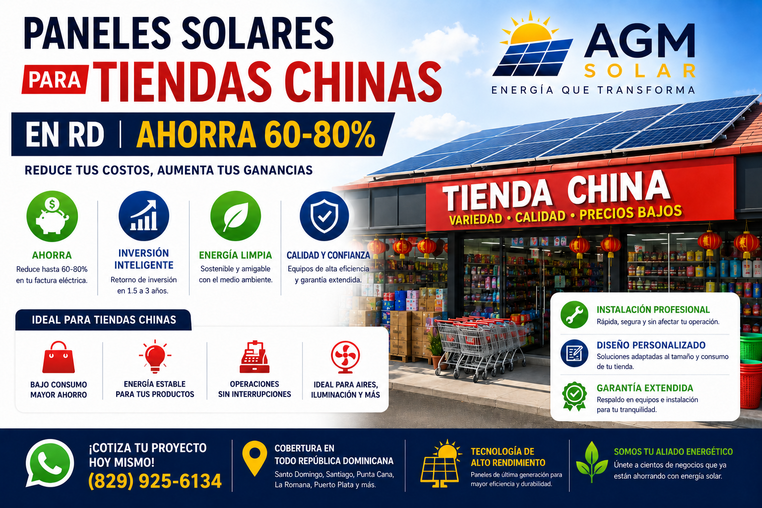 Read more about the article Paneles Solares para Tiendas Chinas