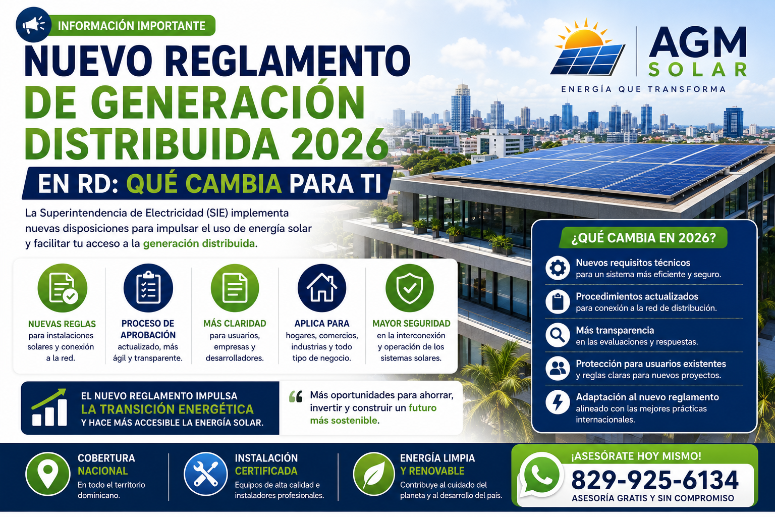 Read more about the article Nuevo Reglamento de Generación Distribuida 2026 en RD